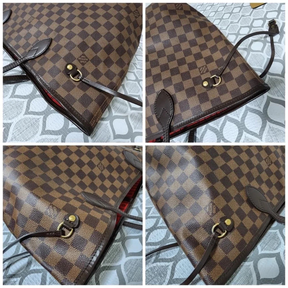 Authentic Louis Vuitton Damier Ebene Neverfull MM